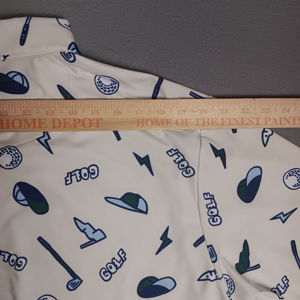Bad Birdie Men's XXL Performance Polo- All Over Print - Golf Casual- EUC - Picture 9 of 13